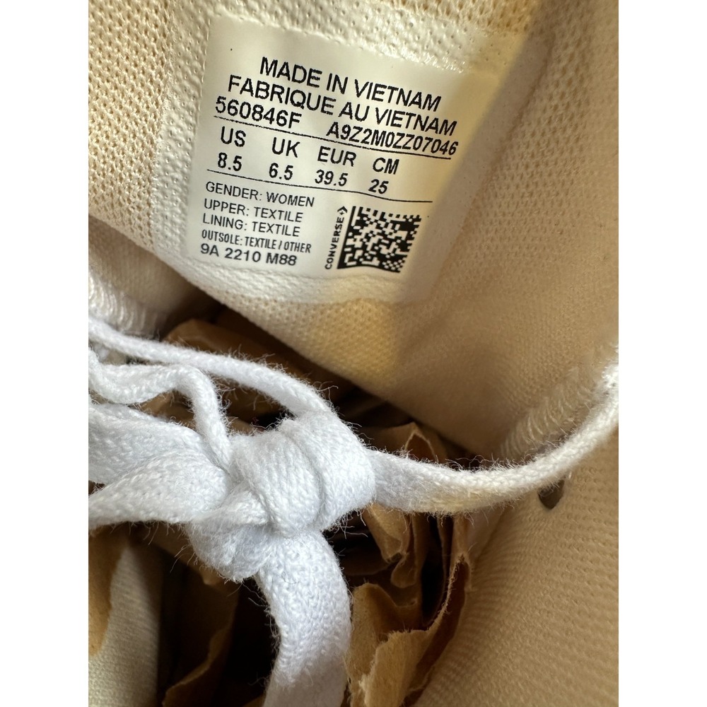 Converse Chuck Taylor All Star Platform High White Shoes 560846F Womens Size 8.5 - Picture 8 of 16